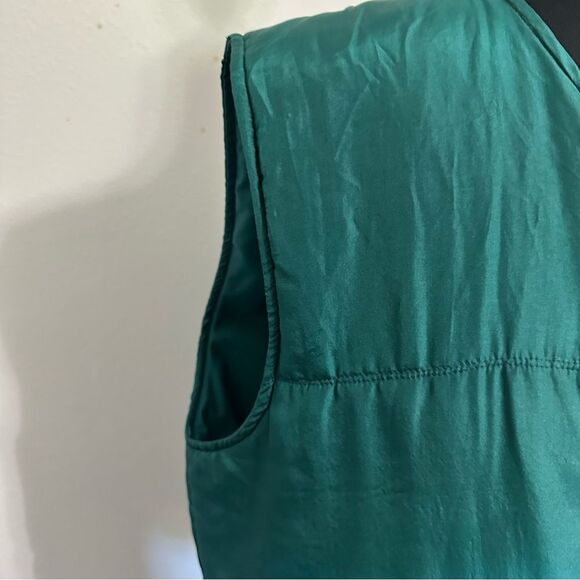 Vintage Emerald Stunt Sports Silk Vest - Picture 5 of 5
